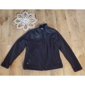NIKE Women's Size S FIT THERMA Fleece Black Full Zip Jacket Excellent Condition!